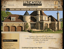 Tablet Screenshot of lonestaroverheaddoors.com